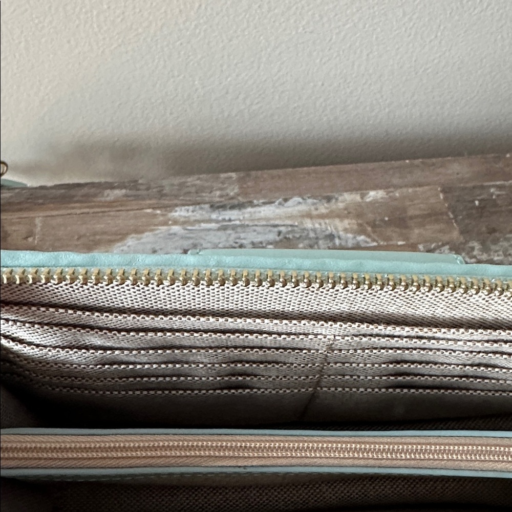 Spartina 449 Hipster Queenie Tropical Floral Sea Foam Clutch & Crossbody Bag - Picture 7 of 10